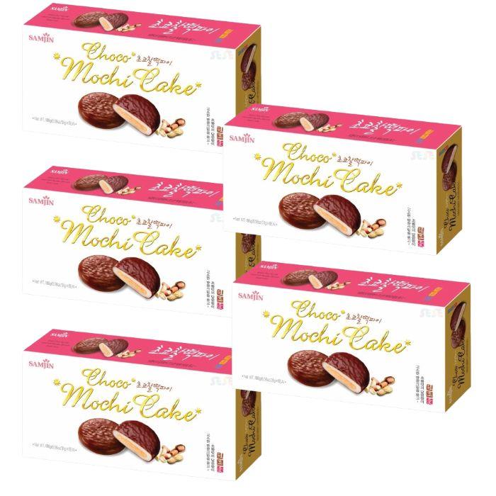 5袋セット】サムジン もちチョコパイ 186g (31g x 6P) 餅 チョコパイ