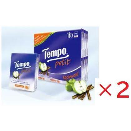 2セット特価 TEMPO テンポ ティッシュ 18個入×2 アップルウッド
