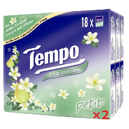 NEW】2セット特価 Tempo テンポ ティッシュ 36個 水梨花 Pear Blossom
