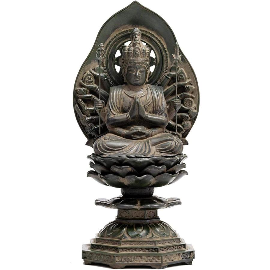 オンラインストア店舗 仏像 千手観音菩薩 15 5cm 古美青銅 仏師 牧田秀雲 原型 子年生まれ 十二支守り本尊 干支 高岡銅器 Ksせんじゅかんのんぼさ 販売場所 Steverotheram Com