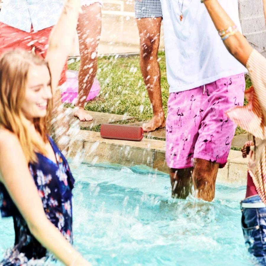 ソニー ワイヤレスポータブルスピーカー SRS-XB32 : 防水 / 防塵 / 防錆 / Bluetooth / 重低音モデル / マイク SRS XB32 ワイヤレスポータブルスピーカー 防水 防塵 防錆 Bluetooth 重低音モデル マイク付き/