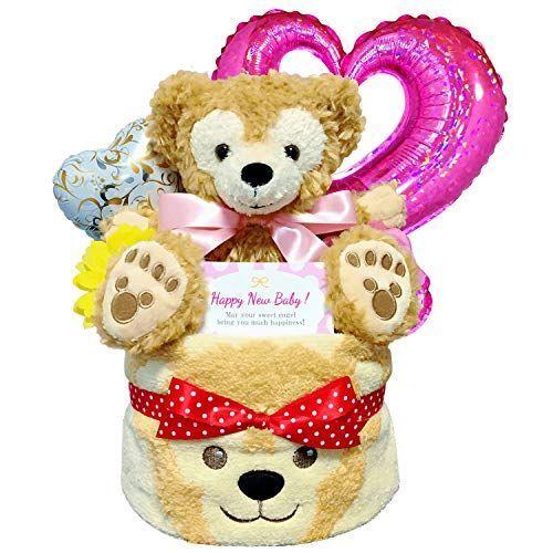 KanonBabys おむつケーキ 女の子 ダッフィー 出産祝い 1段 Sサイズ 5102