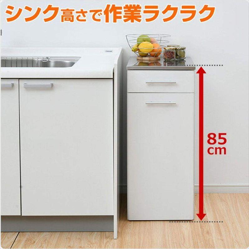 名作名作山善 YAMAZEN ダストボックス おしゃれ 完成品 45リットル SSDB-1STR(WH) ゴミ箱、ダストボックス ダストボックス おしゃれ 完成品 45リットル レンジ台 ダストカウンター キッチンカウンター 45l 45L 山善 YAMAZEN