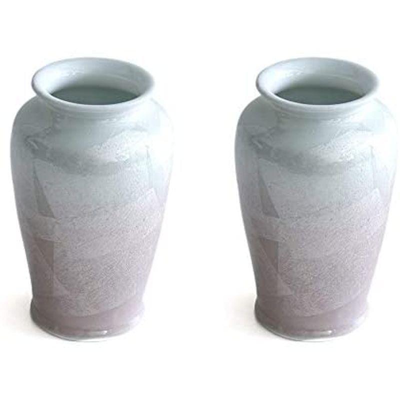 大人気の 国産 陶器 花瓶 パール仕上げ ピンク ８寸 2本組 仏壇 お盆 お彼岸 お墓参り 供養 サイズ約 Cm 高さ25 Offsportswear Com