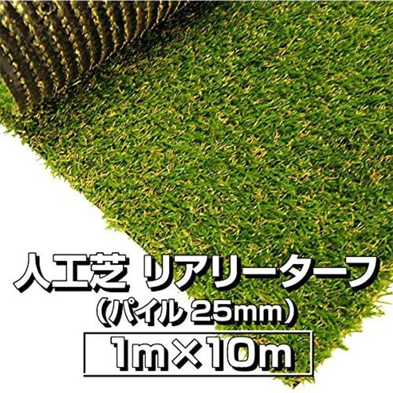【値下げ⭕️】 人工芝 リアリーターフ（パイル25mm）1m×10m 【DG1083444725】(39059円)