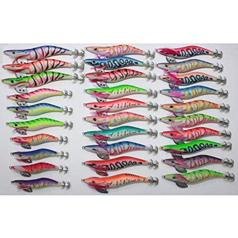Wellvie エギ 30本セット エギング 夜光 4号 3.5号 3号 2.5号 蓄光 エギセット イカ釣り 餌木 夜釣り 堅実な究極の Wellvie エギ 30本セット エギング 夜光 4号 3.5号 3号 2.5号 蓄光 エギセット イカ釣り 餌木 夜釣り 堅実な究極の