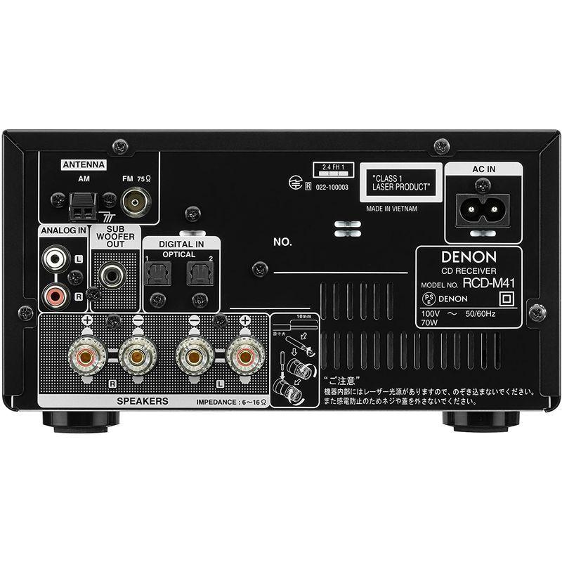 デノン Denon RCD-M41 ワイドFM AM/FMラジオチューナー ディスクリートアンプ搭載 Bluetooth?対応 CDレシーバ RCD Denon M41 ワイドFM AM/FMラジオチューナー ディスクリートアンプ搭載 Bluetooth 対応