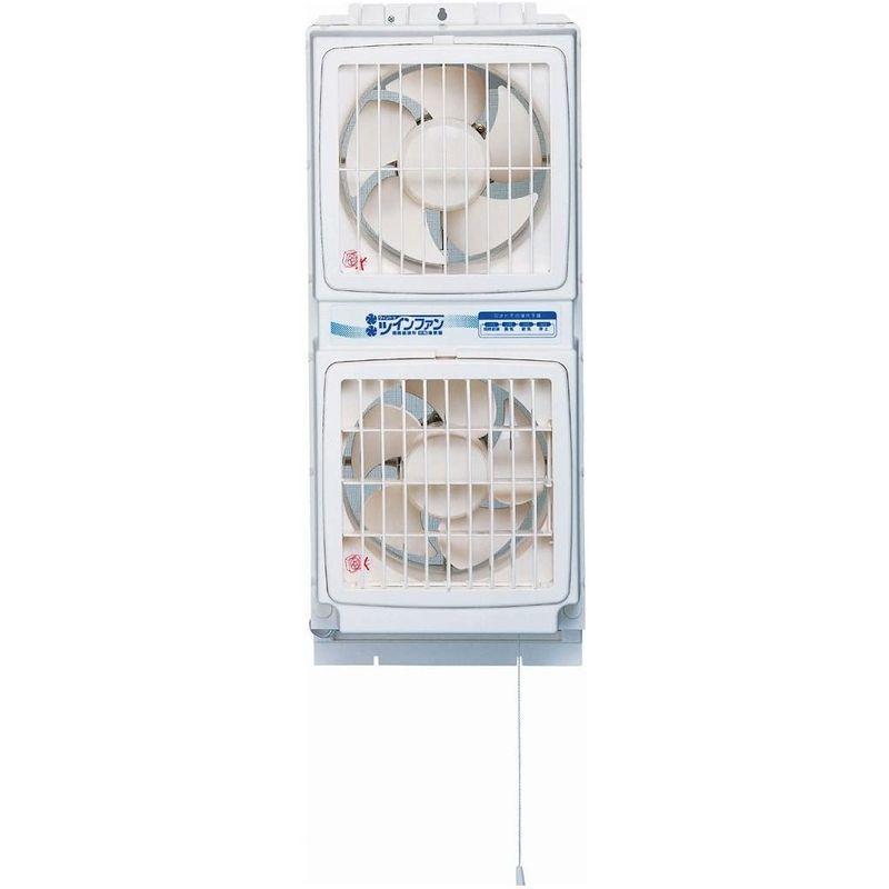 WEB限定】高須産業 窓用換気扇ツインファン 同時給排形 FMT-200P 農業