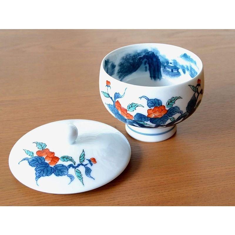 茶器セット 日本製 有田焼 畑萬陶苑 色鍋島内山水岩牡丹 土瓶汲み出し