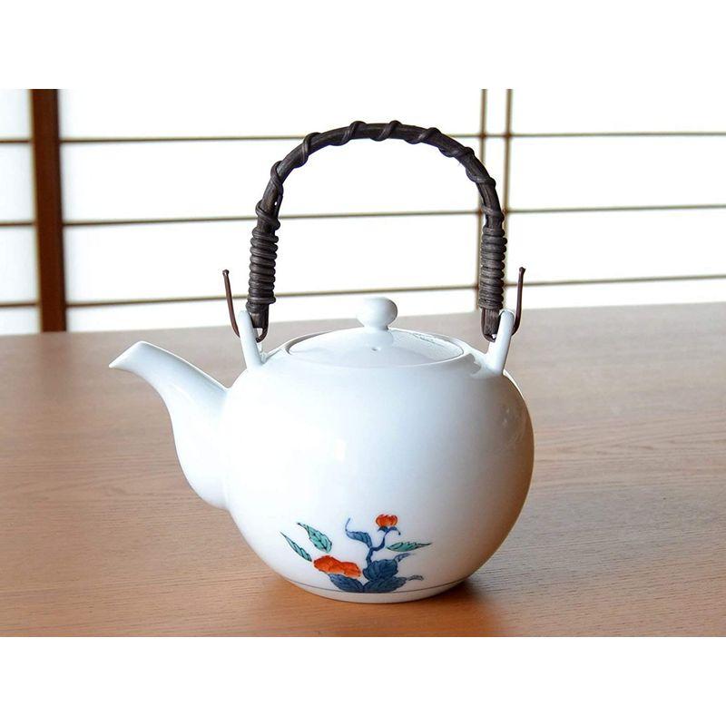 茶器セット 日本製 有田焼 畑萬陶苑 色鍋島内山水岩牡丹 土瓶汲み出し