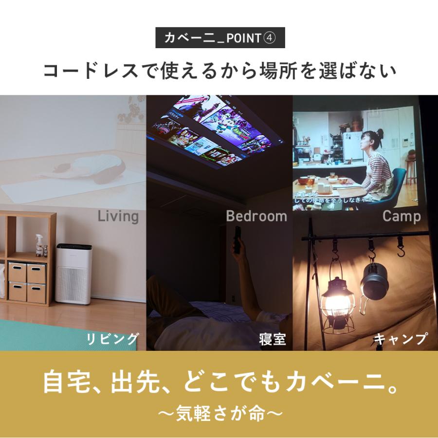 カベーニ プロジェクター 小型 家庭用 天井 壁 Bluetooth WiFi スマホ 軽量 HDMI モバイルプロジェクター 小型 iPhone ミニプロジェクター 三脚 ホームシアター | UENO-mono | 14