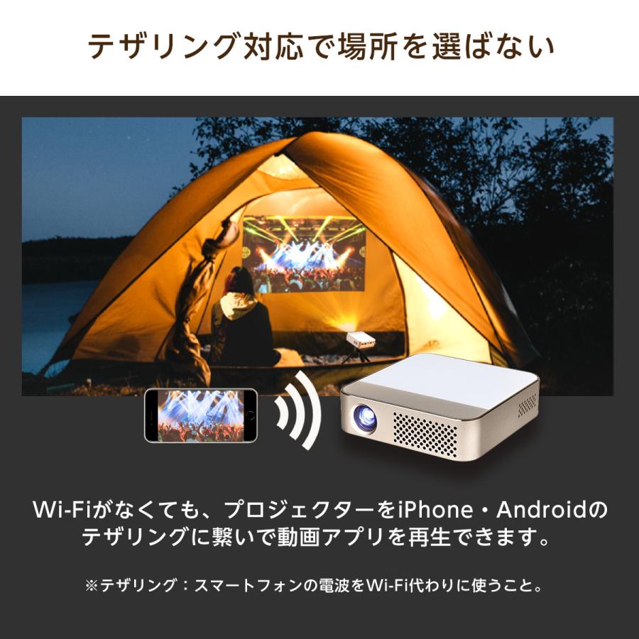 プロジェクター 小型 家庭用 天井  h スマホ