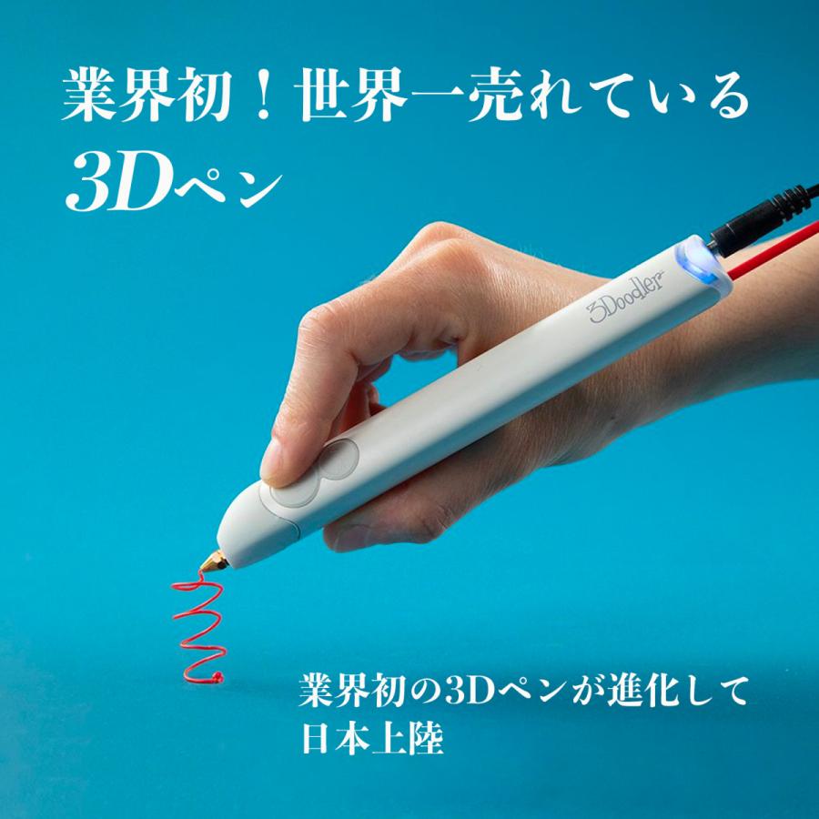 公式 3Dペン スリードゥードラー クリエイト プラス （3Doodler Create +）大人 3d ペン 立体 お絵かき 3Dアートペン プレゼント 国内唯一の総代理店｜rin-store1210｜03