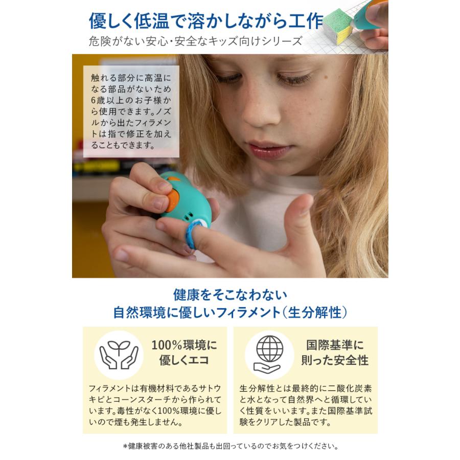 公式 3Dペン 3Doodler Start + 女の子 男の子 誕生日 プレゼント 知育 おもちゃ スリードゥードラー 3dアートペン 孫  国内唯一の総代理店｜rin-store1210｜05