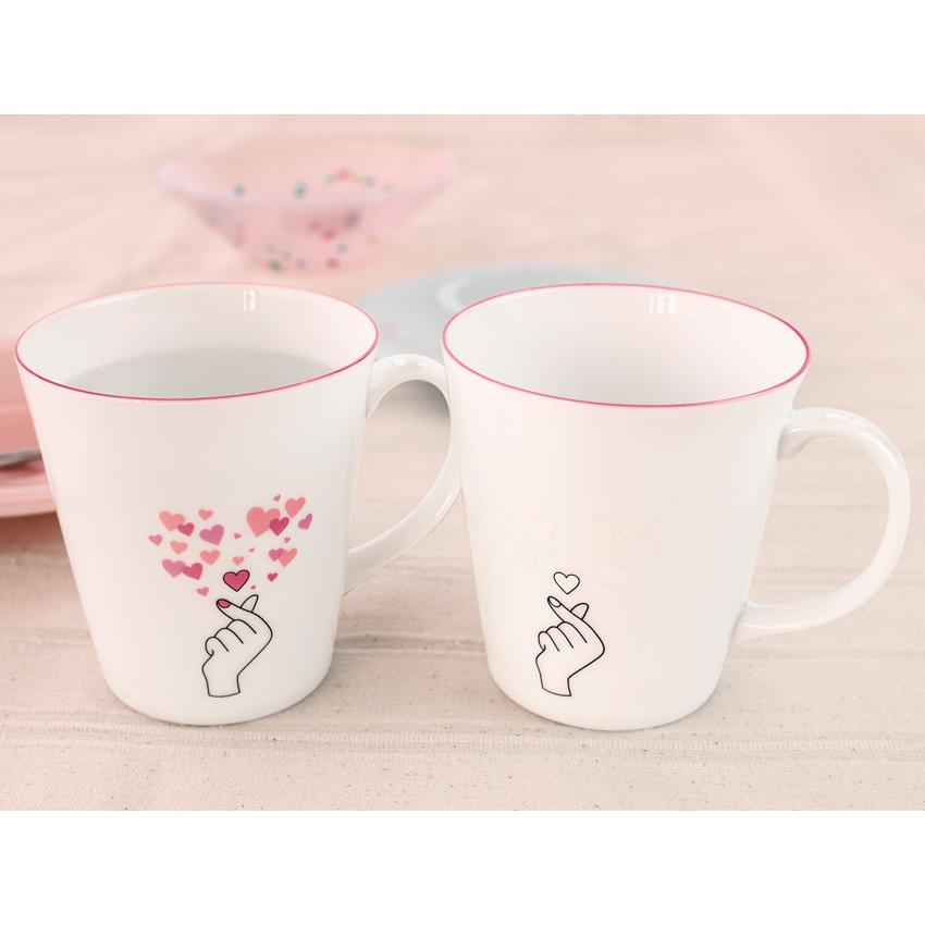 あすつく 温度で楽しむ 丸モ高木陶器 冷感マグカップ マグカップからキュン キュンマーク インスタ映え ギフトプレゼント お祝い 単品での販売です 400 Lenggan Xin Rinヤフーショップ 通販 Yahoo ショッピング