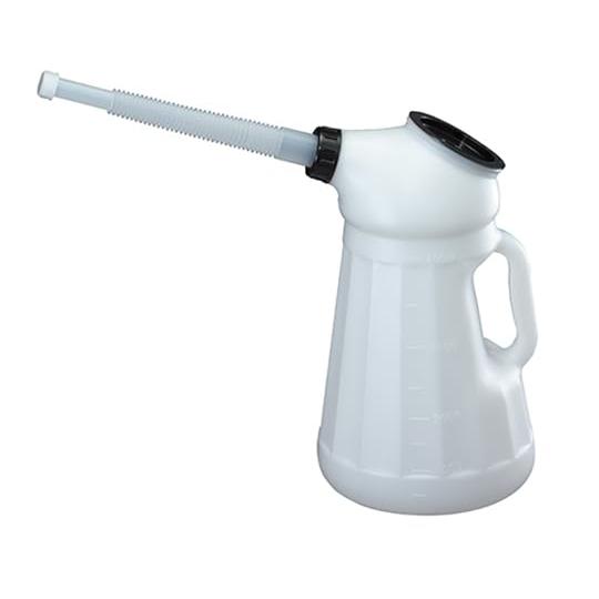 瑞穂化成工業 オイルジョッキ フタ付 4L 0153 白（Yahoo!・LIKE.SHOP）