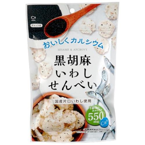 岡田屋製菓 黒胡麻いわしせんべい 55g×10袋（Yahoo!・LIKE.SHOP）