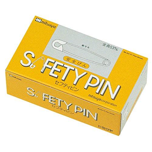 ぺぴ様 ミツヤ 安全ピン 100本入り 53mm シルバー AP-5 : LIKE.SHOP - 通販