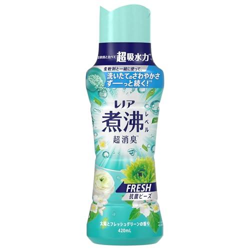 レノア 煮沸レベル超消臭* 抗菌ビーズ FRESH 太陽とフレッシュグリーンの香り 本体 420mL 柔軟剤と一緒に使って長続き（Yahoo!・LIKE.SHOP）
