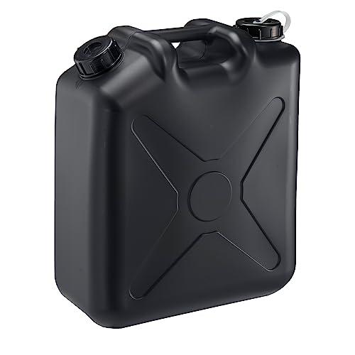 瑞穂化成 扁平缶 ノズル無 20L ブラック 0207BK 両口 カラーポリタンク