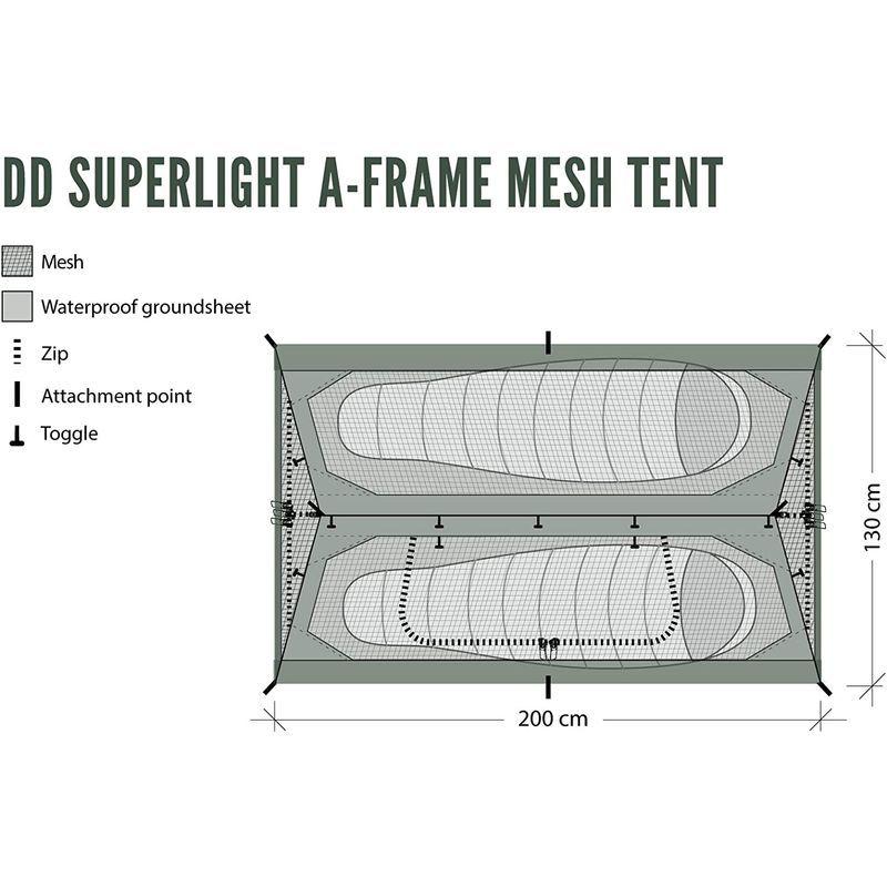DD SuperLight A-Frame Mesh Tent SuperLight Frame Mesh Tent