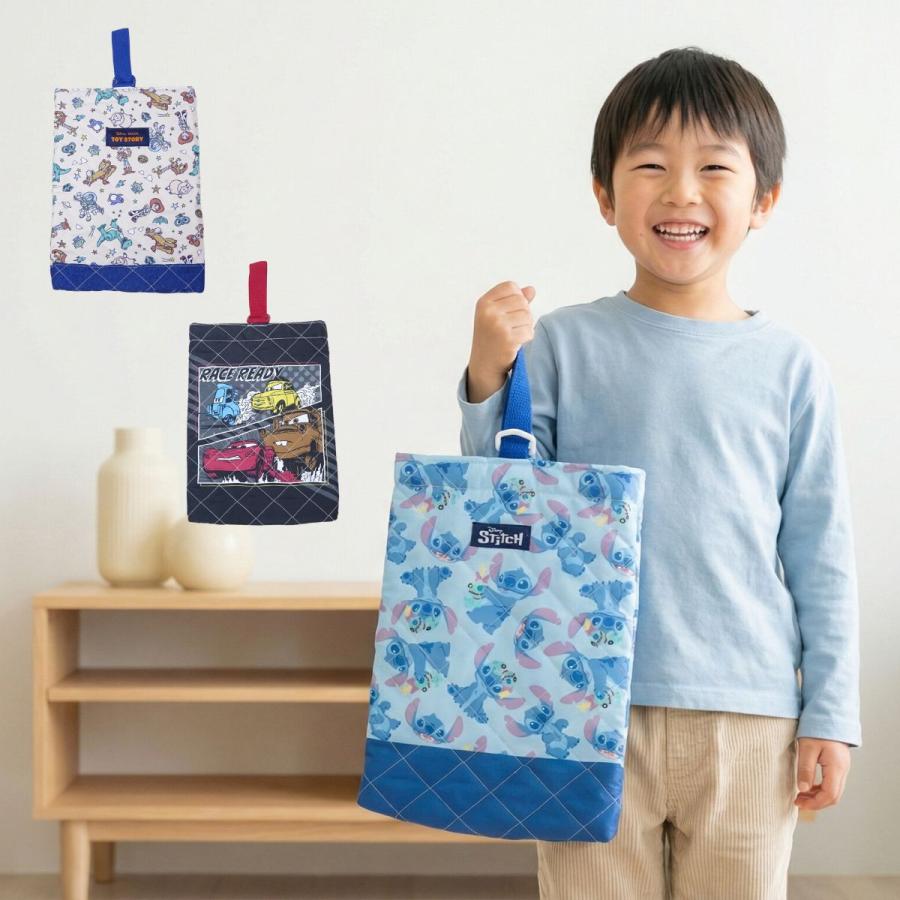 カーズ トイストーリー ドラえもん キルトシューズバッグ シューズケース 靴入れ ディズニー 男の子 幼稚園 保育園 入園入学 低廉