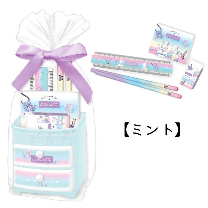 プチギフト 文具セット ギフトセット 子供 キッズ 女の子 小学生 可愛い プレゼント 詰め合わせ 文房具 景品 ペン立て 鉛筆 スケール メモ 消しゴム Qrigifsetchest 子ども雑貨通園グッズ ことりの庭 通販 Yahoo ショッピング