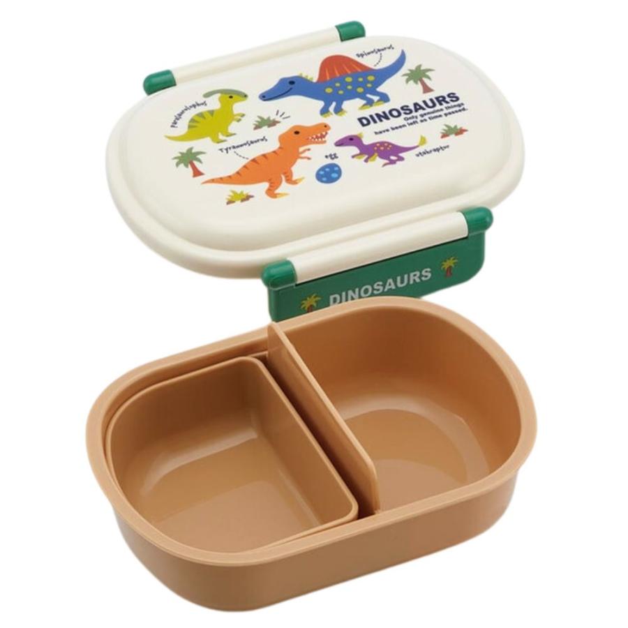 スケーター 弁当箱 1段 ランチボックス小判 男の子 抗菌 恐竜柄