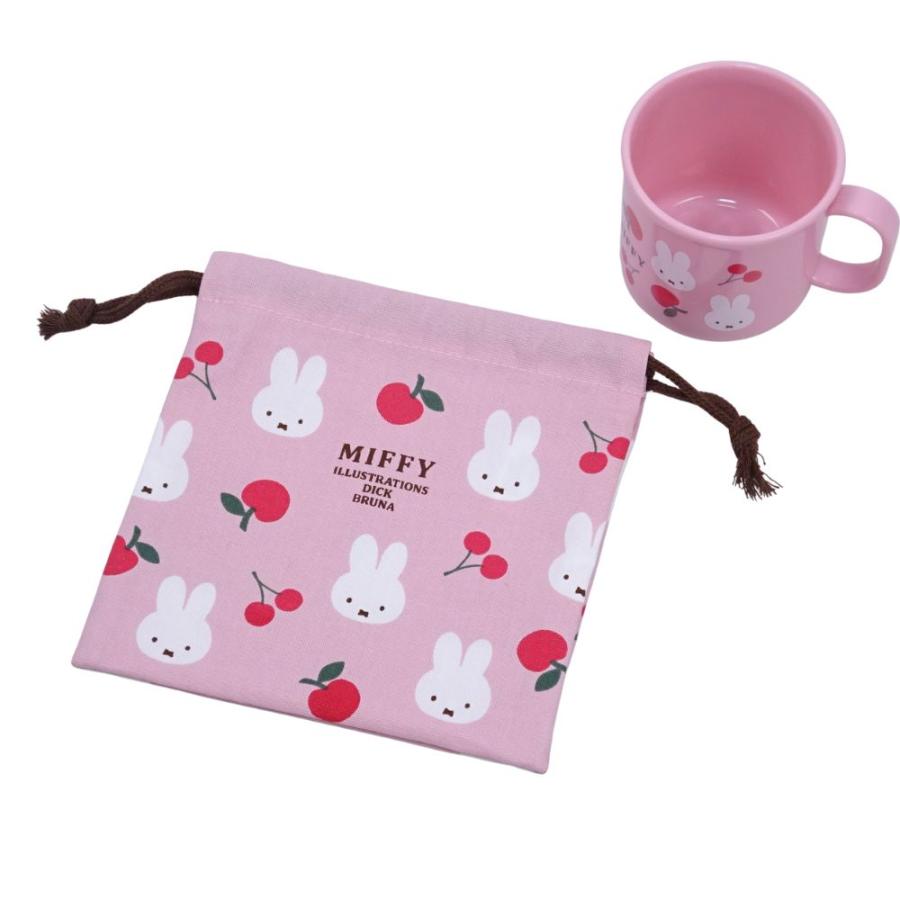 Miffy（ミッフィー） ランチ7点セット お弁当箱丸型 ランチ巾着 トリオ