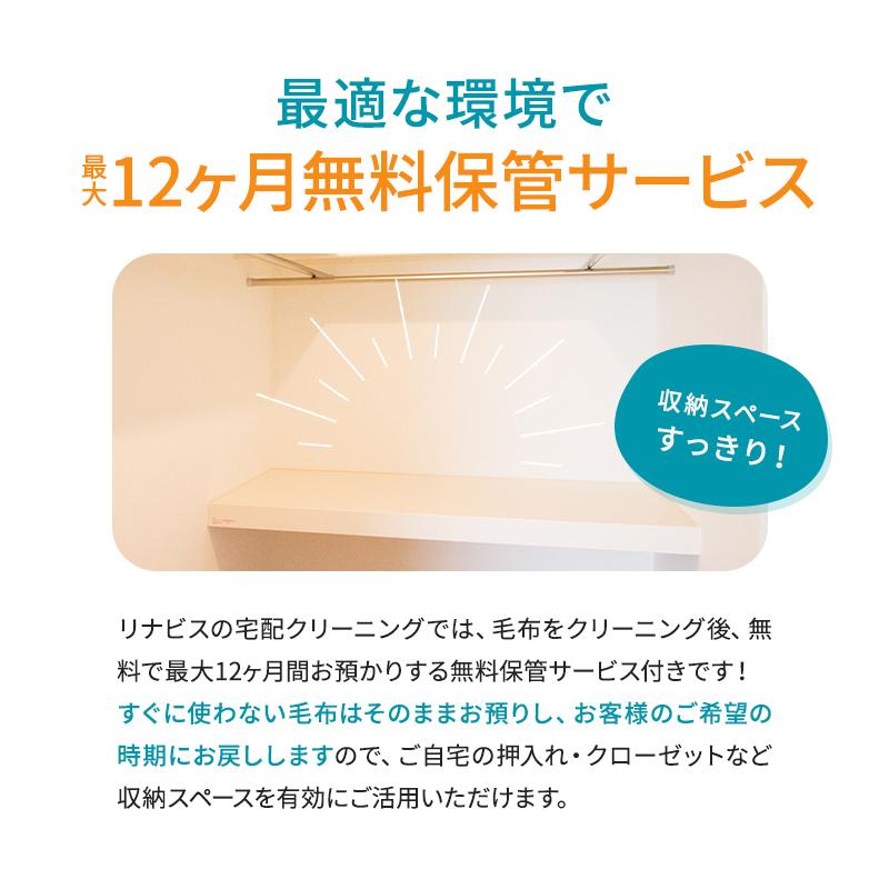 宅配クリーニング 保管12ヶ月無料 毛布 送料無料 保管 丸洗い 防ダニ |  | 03