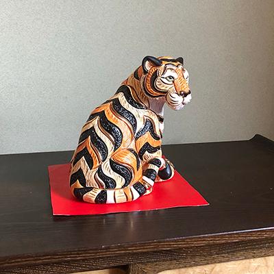 置物 トラ とら 寅 陶器 送料無料 1036 |  | 06