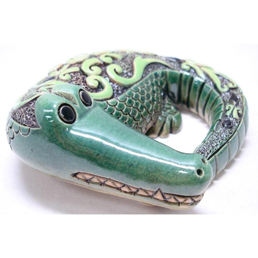 置物 ワニ わに 鰐 陶器 2009 | 