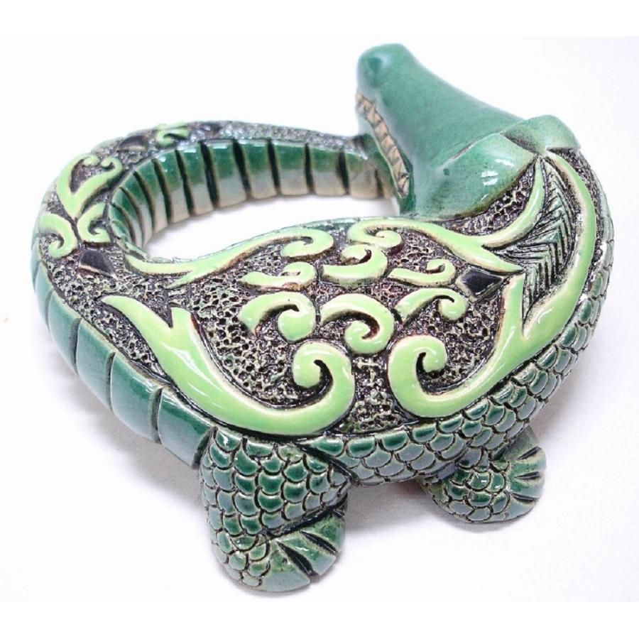 置物 ワニ わに 鰐 陶器 2009 |  | 02