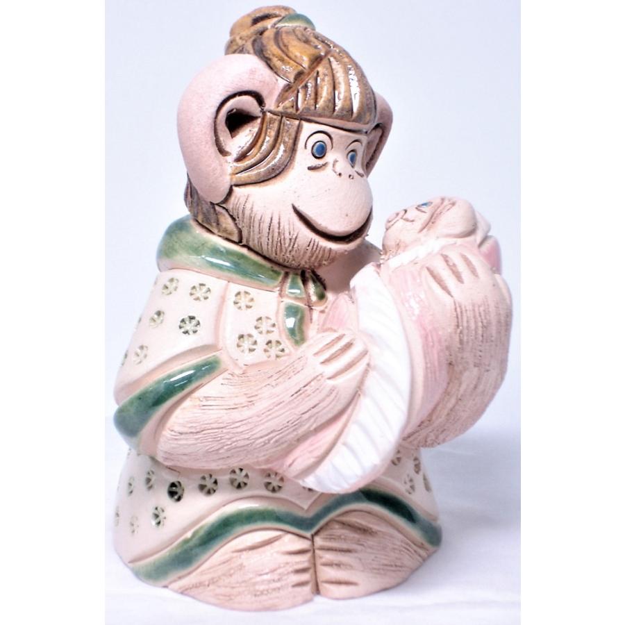 清水焼 猿 フィギュア 陶器製 Gorbel ゲーベル 2004年限定 猿 フィギュア 陶器製 - メルカリ