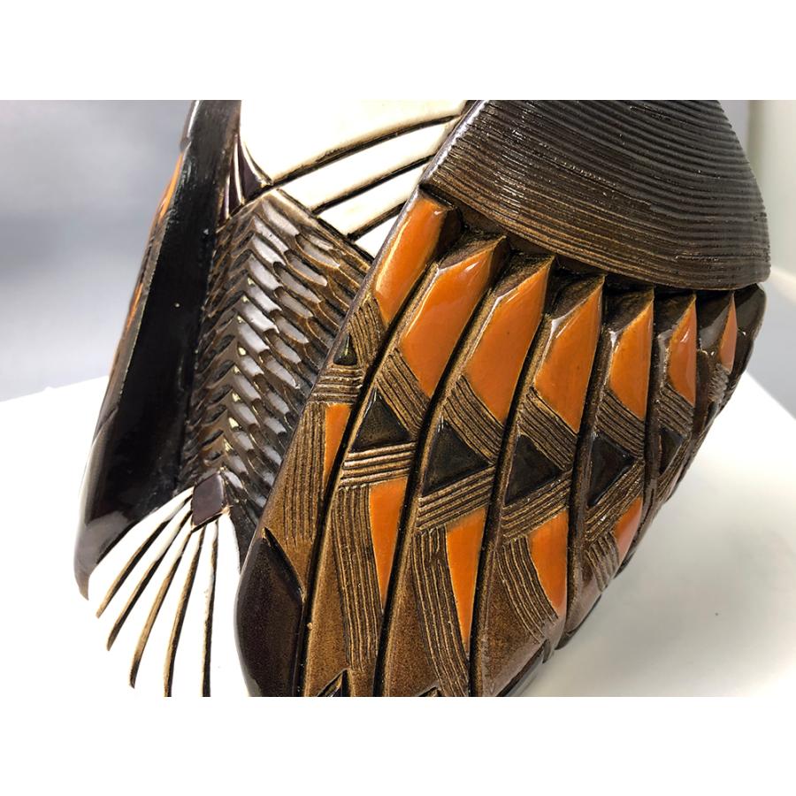 【SALE30％OFF】置物 トリ とり 鳥 陶器 送料無料 402 |  | 04