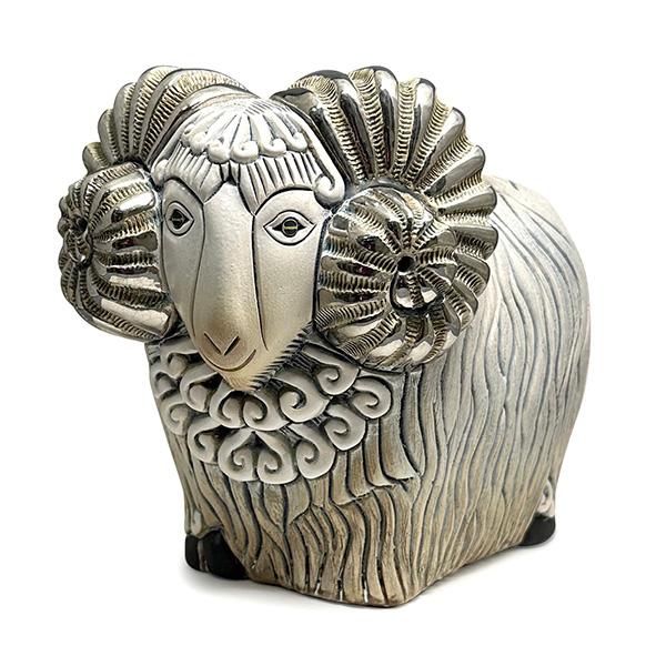 【送料無料】 置物 ヒツジ ひつじ 羊 陶器 415 | 