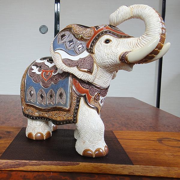 白インドゾウ 457 陶器 置物 動物 ゾウ 象 ぞう elephant アジア インド アフリカ インテリア オブジェ 高級 豪華 おしゃれ かわいい 雑貨 贈り物 プレゼント |  | 07