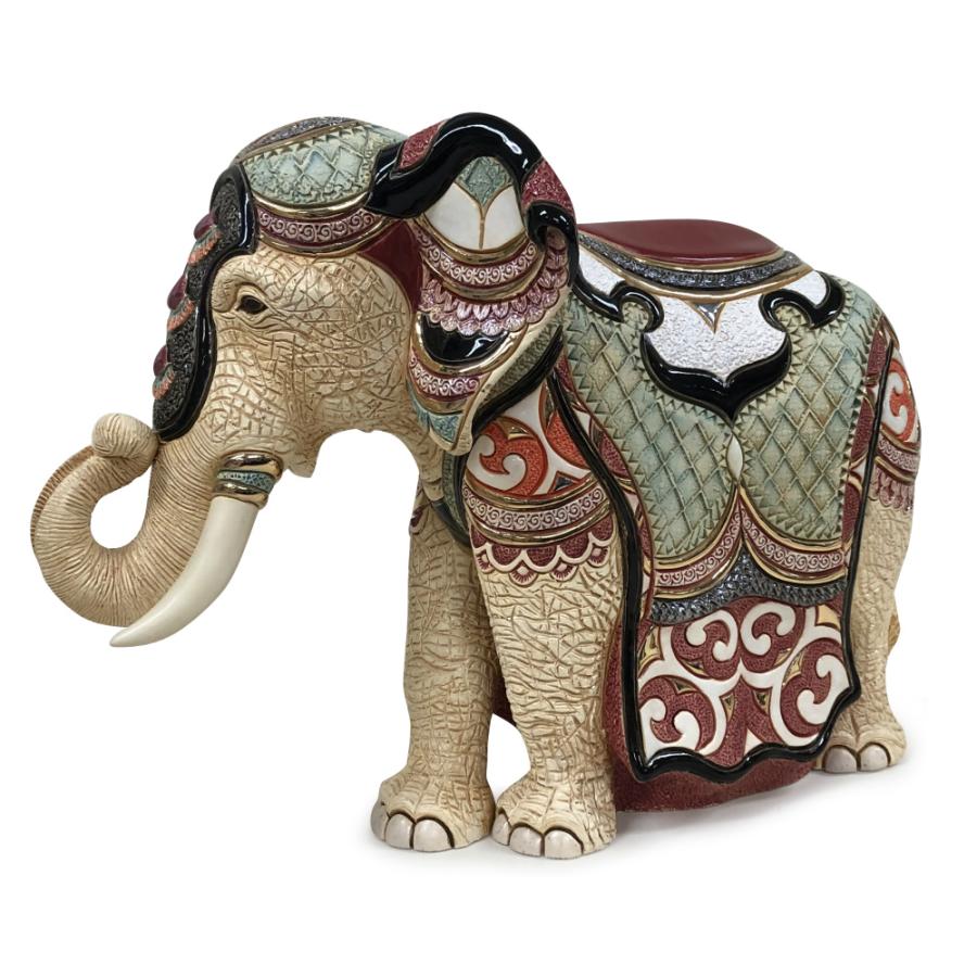 ロイヤルエレファント 473 陶器 置物 動物 ゾウ 象 ぞう elephant アジア インド アフリカ インテリア オブジェ 高級 豪華 おしゃれ  雑貨 贈り物 プレゼント | 