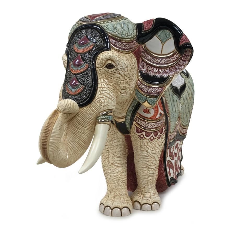 ロイヤルエレファント 473 陶器 置物 動物 ゾウ 象 ぞう elephant アジア インド アフリカ インテリア オブジェ 高級 豪華 おしゃれ  雑貨 贈り物 プレゼント |  | 01