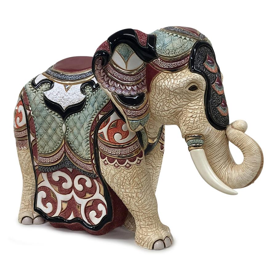 ロイヤルエレファント 473 陶器 置物 動物 ゾウ 象 ぞう elephant アジア インド アフリカ インテリア オブジェ 高級 豪華 おしゃれ  雑貨 贈り物 プレゼント |  | 02