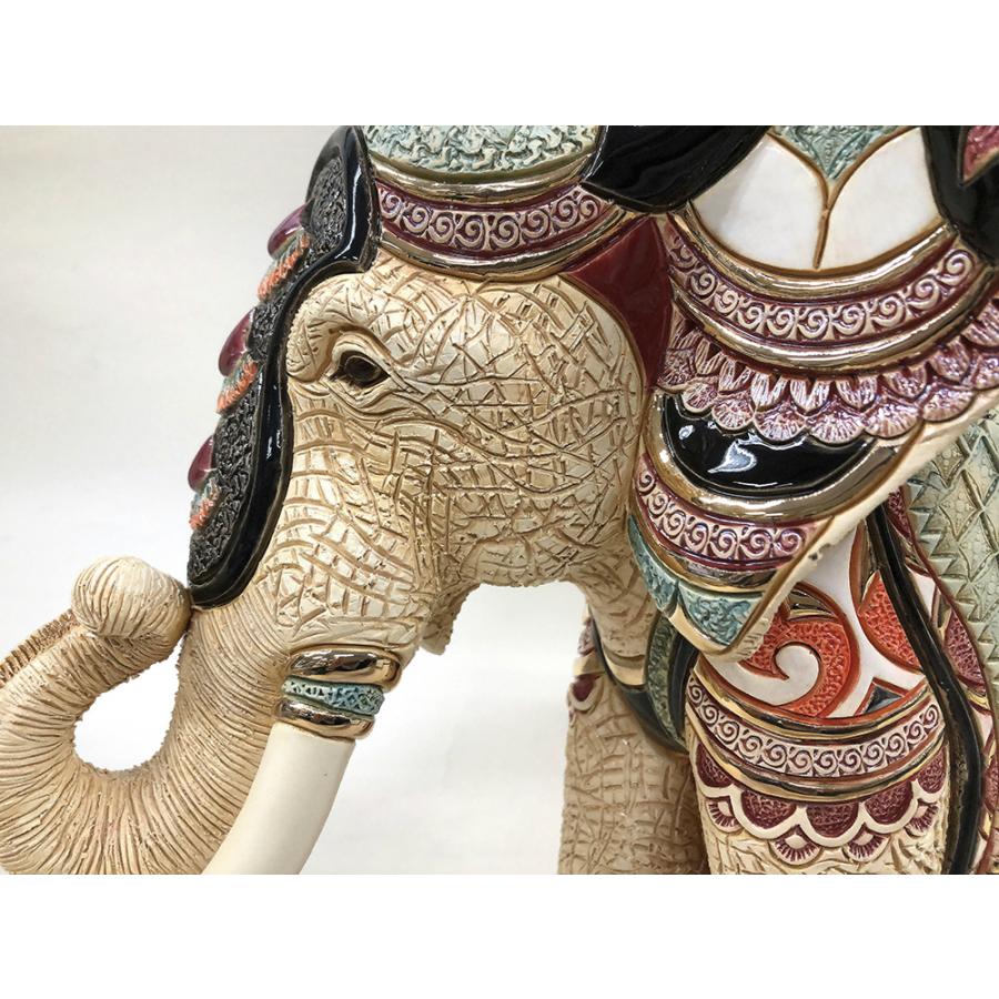 ロイヤルエレファント 473 陶器 置物 動物 ゾウ 象 ぞう elephant アジア インド アフリカ インテリア オブジェ 高級 豪華 おしゃれ  雑貨 贈り物 プレゼント |  | 06