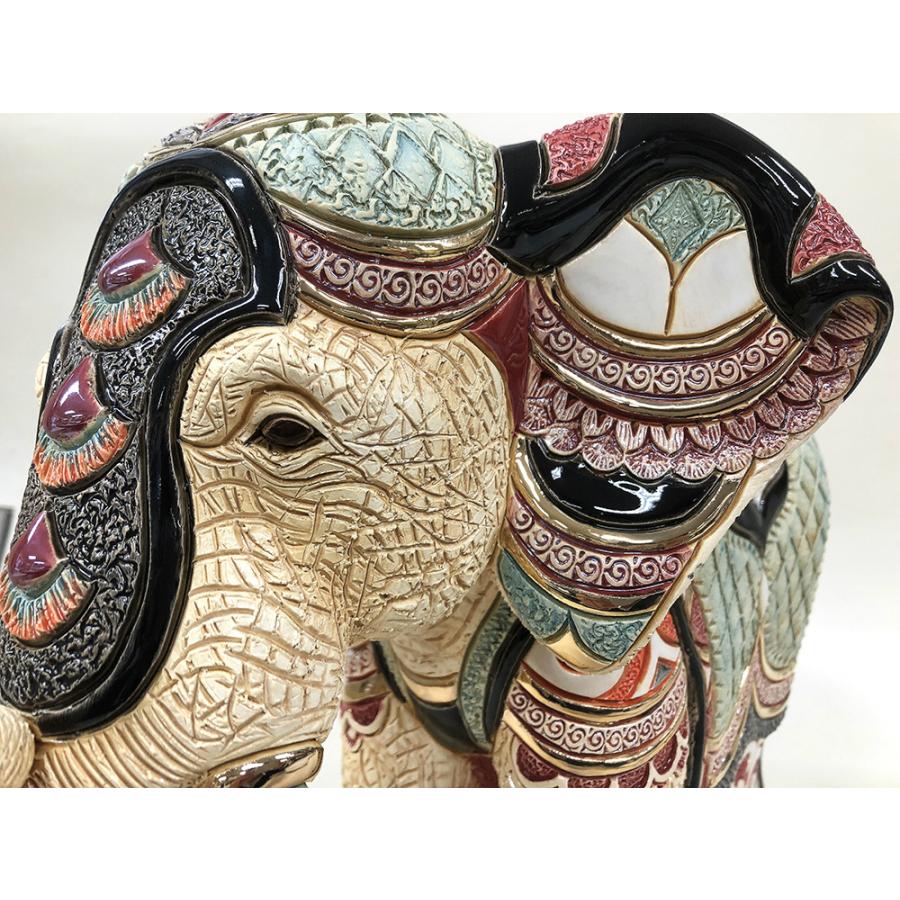 ロイヤルエレファント 473 陶器 置物 動物 ゾウ 象 ぞう elephant アジア インド アフリカ インテリア オブジェ 高級 豪華 おしゃれ  雑貨 贈り物 プレゼント |  | 07