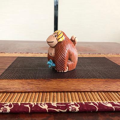 置物 サル さる 猿 陶器 75 |  | 02