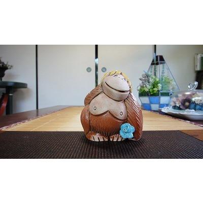 置物 サル さる 猿 陶器 75 |  | 12