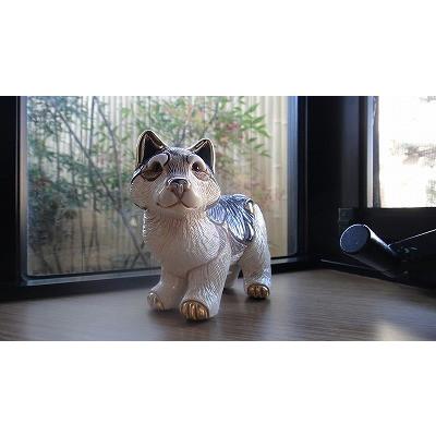 置物 イヌ いぬ 犬  オオカミ おおかみ 狼 陶器 送料無料 F136 |  | 05