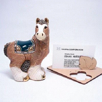 置物 ウマ うま 馬 陶器 送料無料 F191 |  | 05