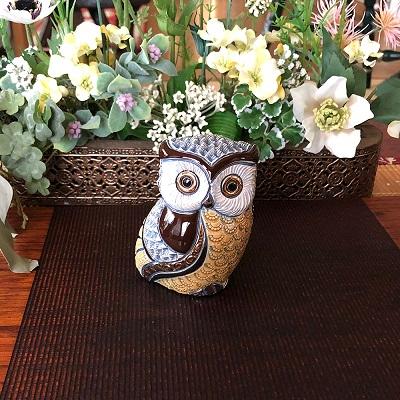 置物 フクロウ ふくろう 梟 陶器 送料無料 F205RD |  | 06