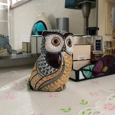 置物 フクロウ ふくろう 梟 陶器 送料無料 F205RD |  | 07
