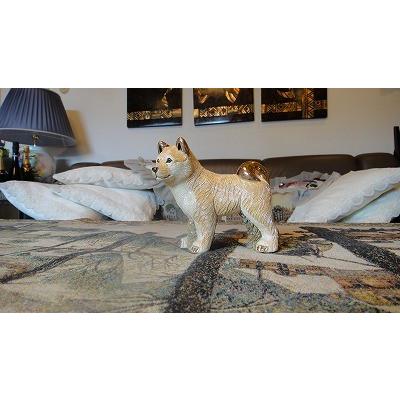 【イタリア製】DeMain（ドマン）大 犬 置物 セラミック インテリアオブジェ Demain/ドマン 大型犬 イタリア製 全長87cm 陶器 磁器 インテリア 置物