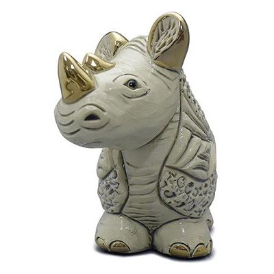 置物 サイ さい 犀 陶器 送料無料 F220 : リンコナダ(日本代理店